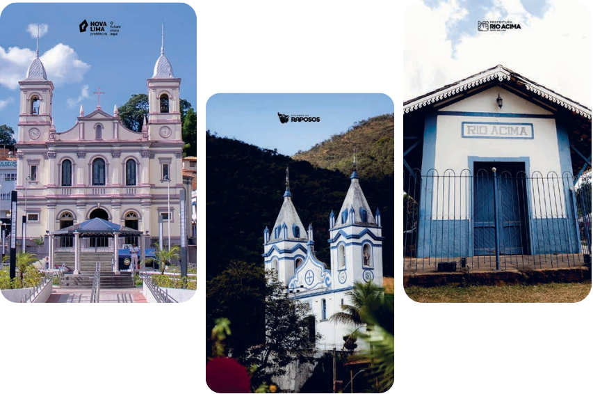 Marcos históricos de Nova Lima, Raposos e Rio Acima